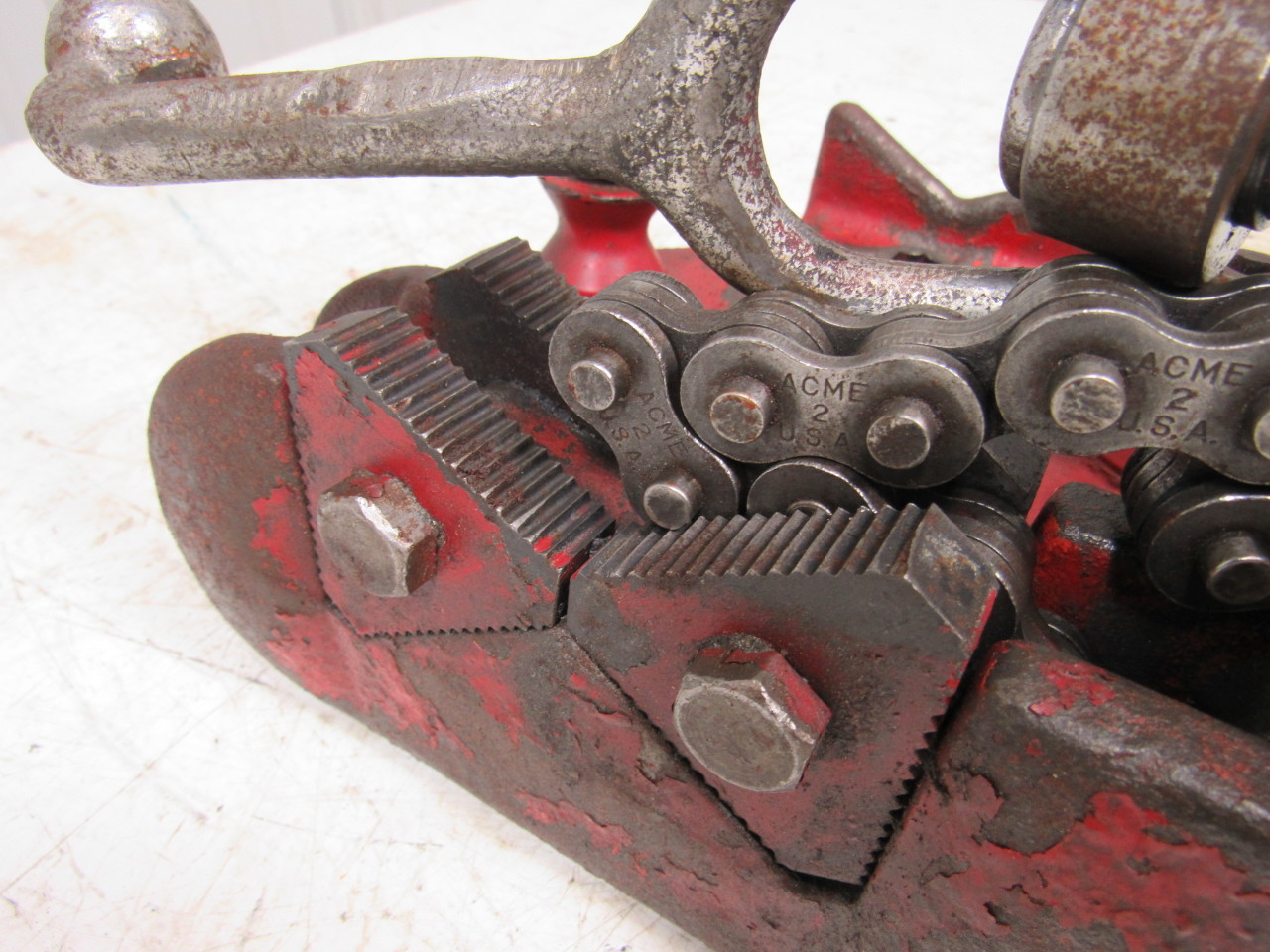 Reed Manufacturing NO. CV6 1/4" 6" Chain Vise Pipe Threading eBay