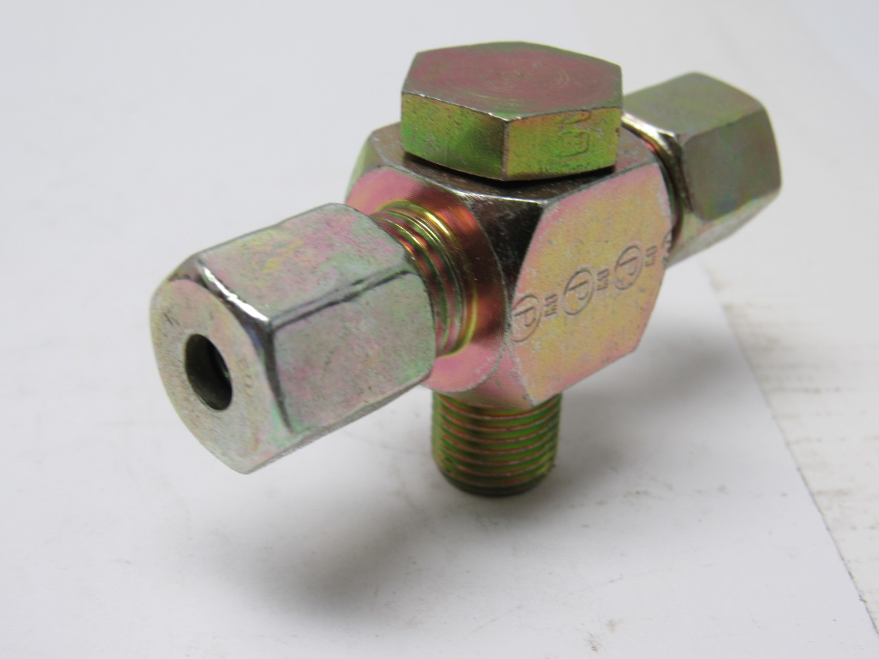 2353TH 6SBSP1/4 Steel Tee Banjo Connector Metric MBST 12MM 6MM Tube