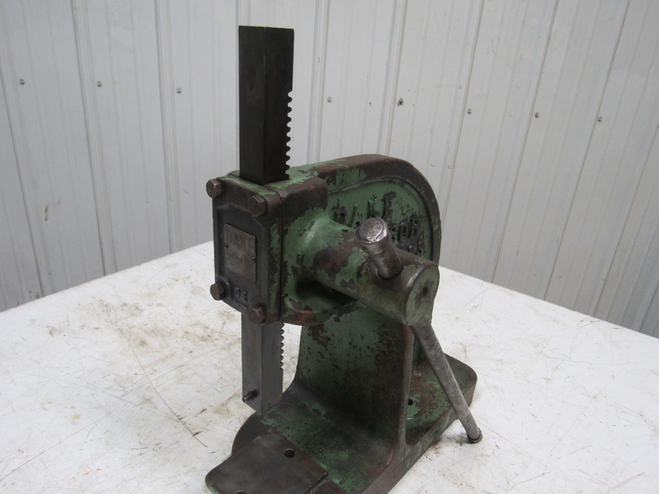 Dake Model Y 11/2 Ton Capacity Single Leverage Arbor Press 321 Ratio