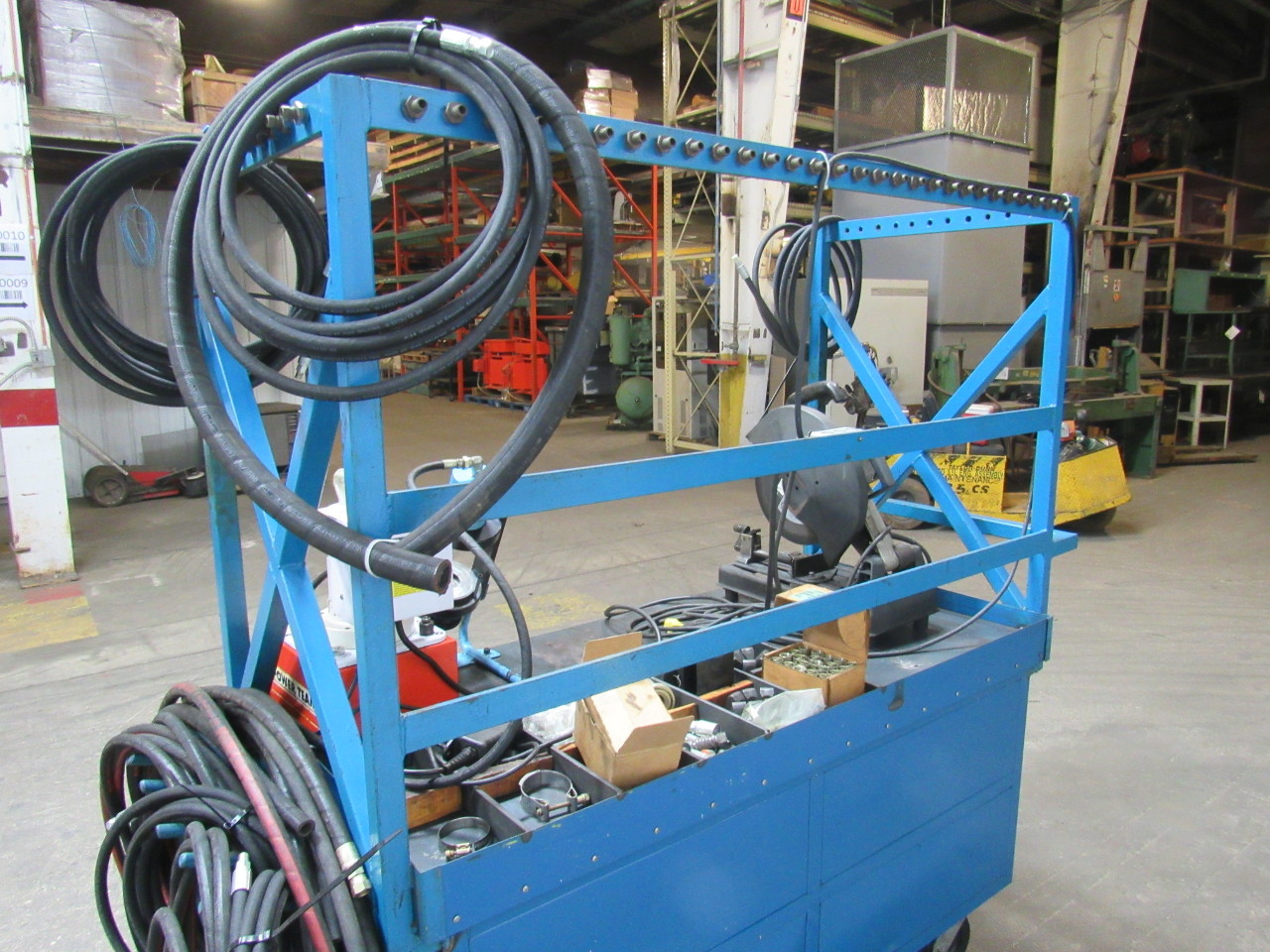 AEROQUIP FT1310 Hydraulic Hose Crimper Machine Station Portable w/Dies