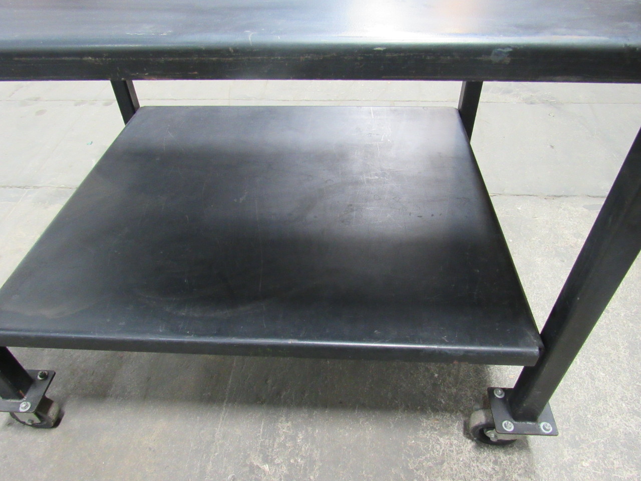 48"x40" Rolling Steel Assembly Set Up Work Table 1/4" Top 2"x2" Legs W