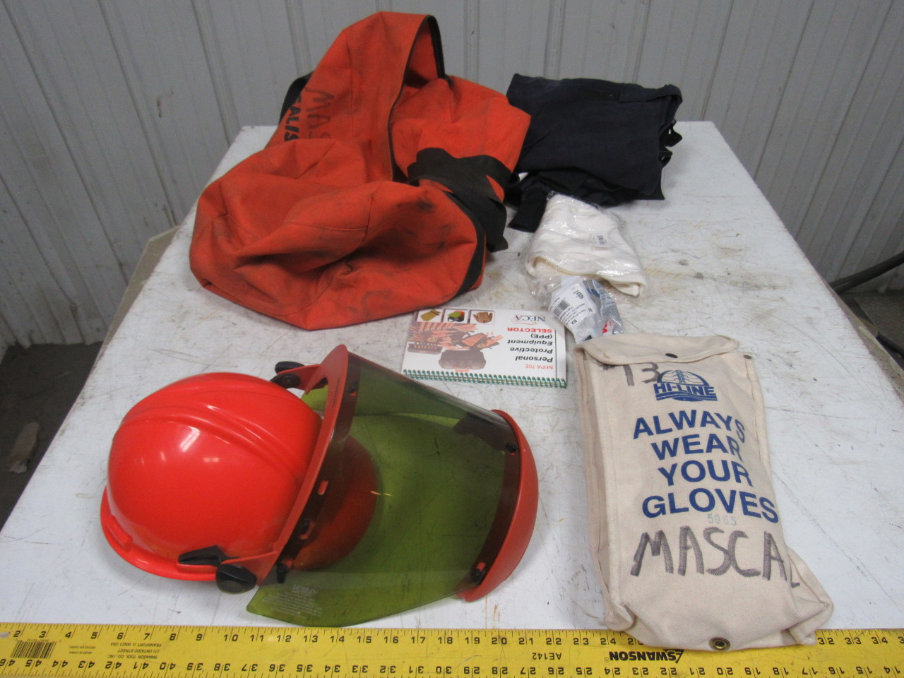 Salisbury Arc Flash Protective Clothing Kit Jacket Bibs Hat w/Shield