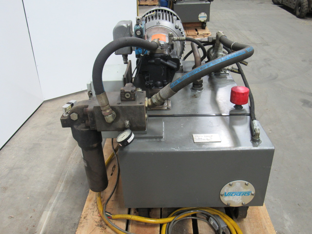 VICKERS T50PVE Hydraulic Power Unit 25HP 2000PSI 33GPM 70 Gal. Tank eBay