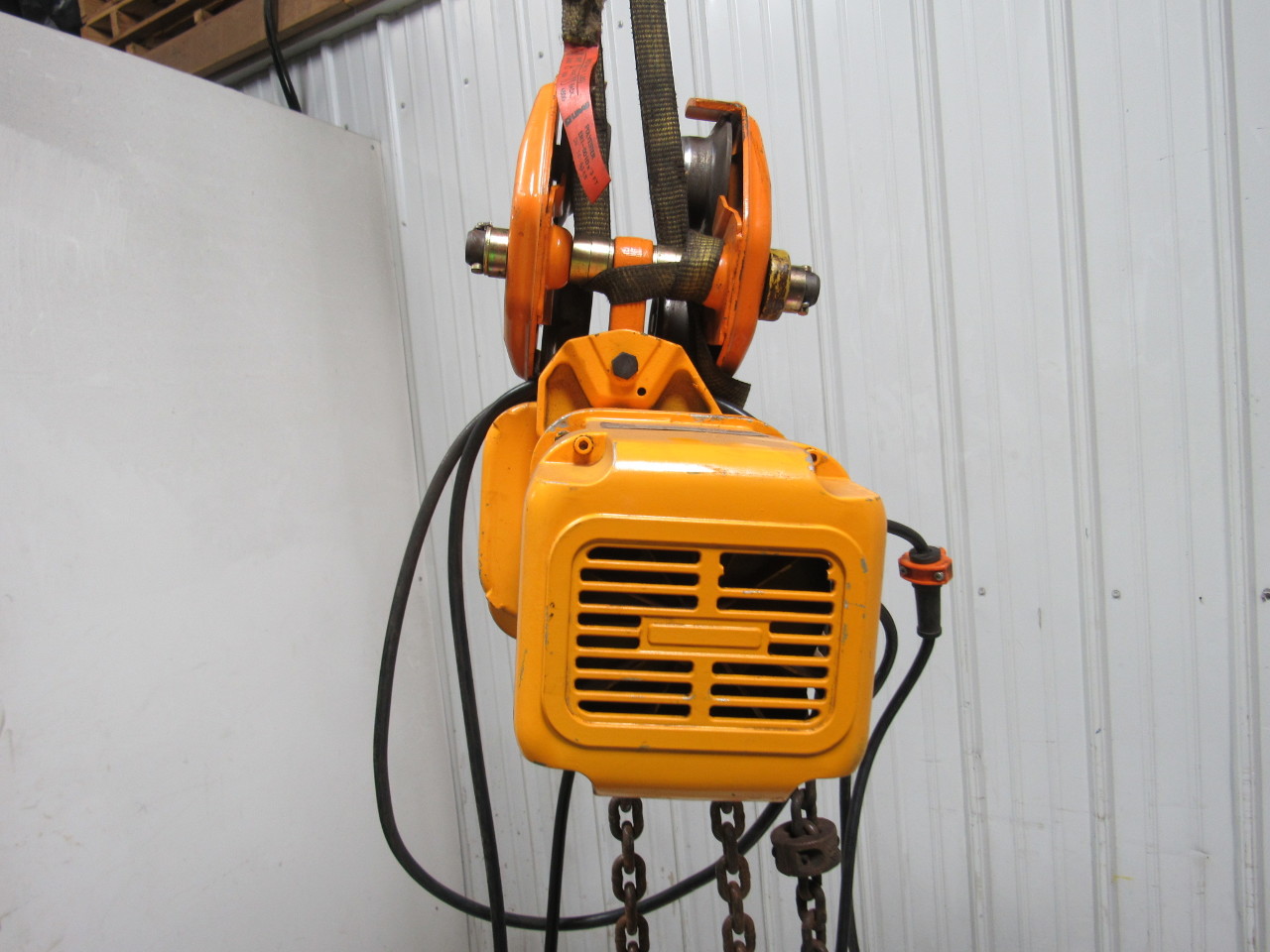 HARRINGTON NER010L 1 Ton Trolley Electric Chain Hoist 11'Lift16'/Min