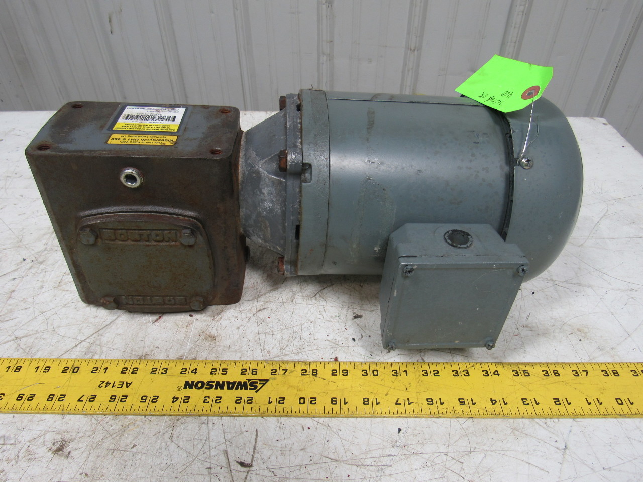 Boston Gear F72125KB5J Right Angle Gearbox 251 Ratio W/Weg 1/2HP
