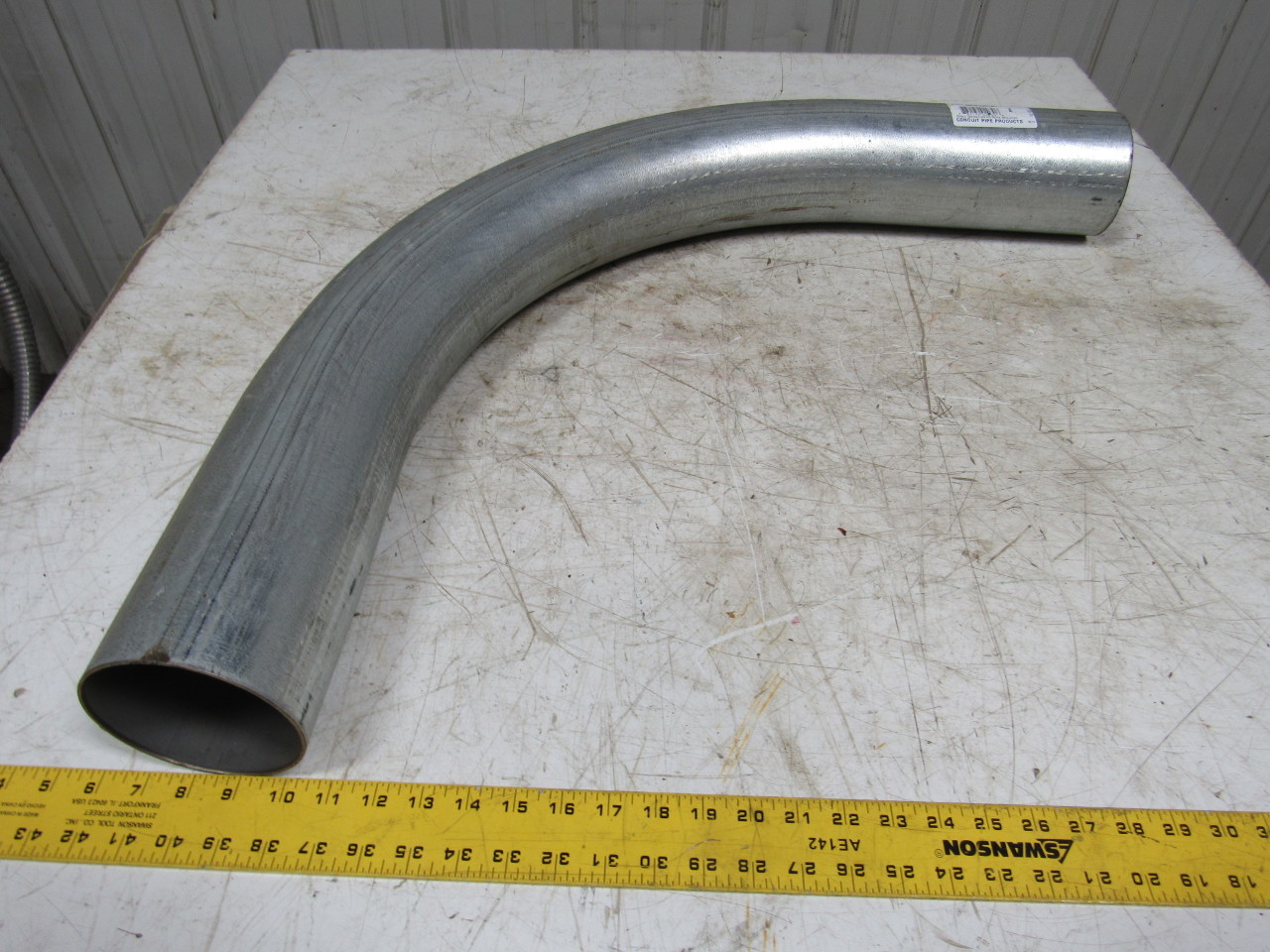 41/2" OD 41/4" ID Galvanized 90° Elbow Sweep Exhaust Pipe Thin wall