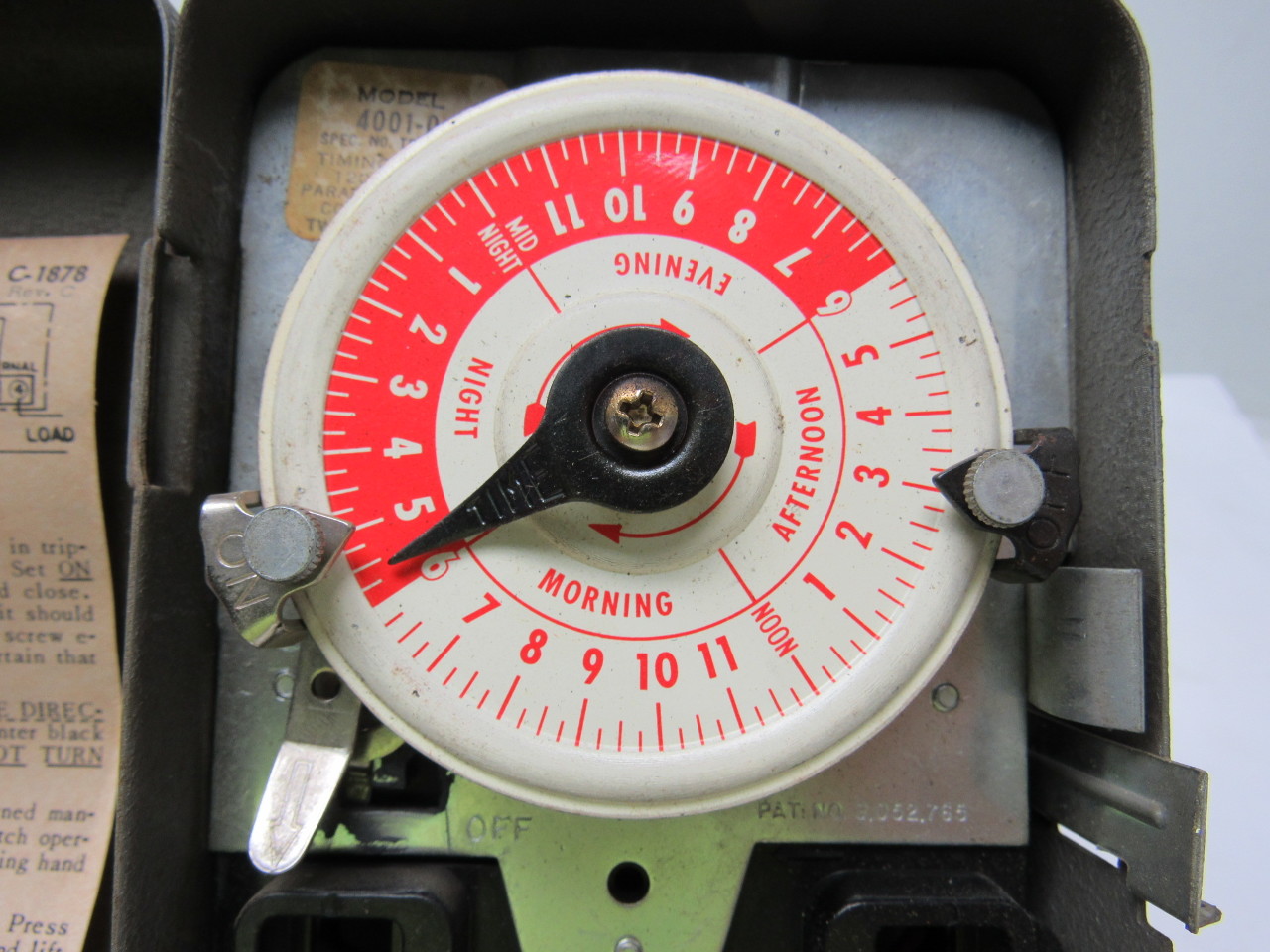 Paragon 40010 Vintage Electric Water Heater Time Switch 120V 24 hour