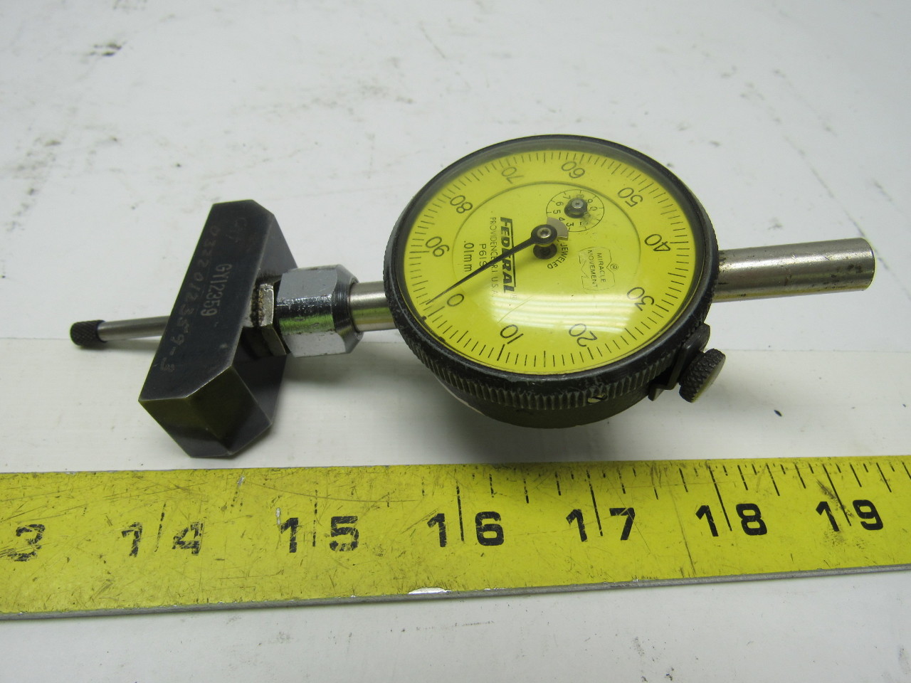 Federal P61S Depth Step Metric Dial Indicator .01mm