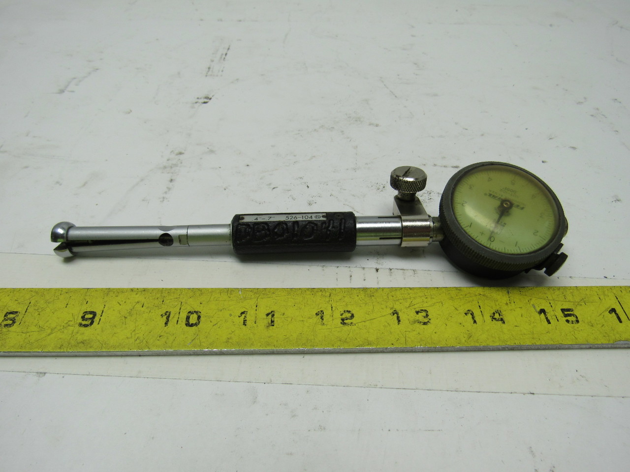 Mitutoyo/Federal 526104 Bore Gauge Dial Indicator Split Ball Anvil
