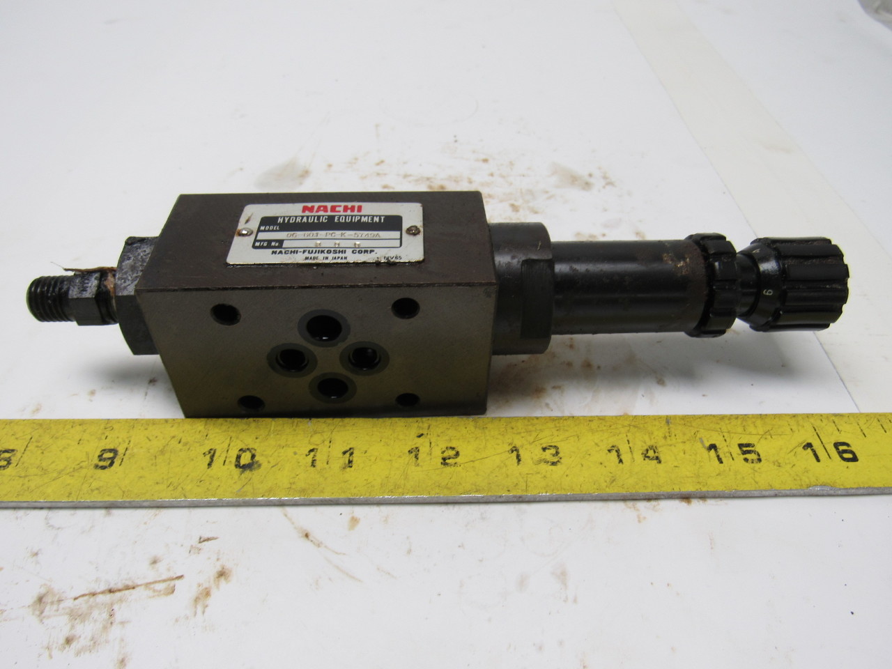 Nachi 0G-G01-PC-K-5749A Hydraulic Pressure Reducing Modular Valve