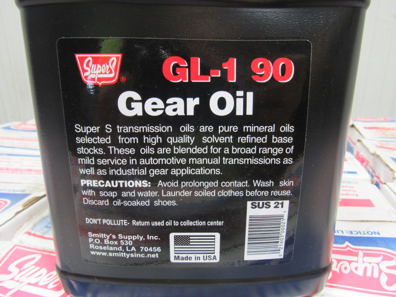 Super S SAE 90 GL1 Gear Oil Lot of 15 Cases Of 3 (1) Gallon (45