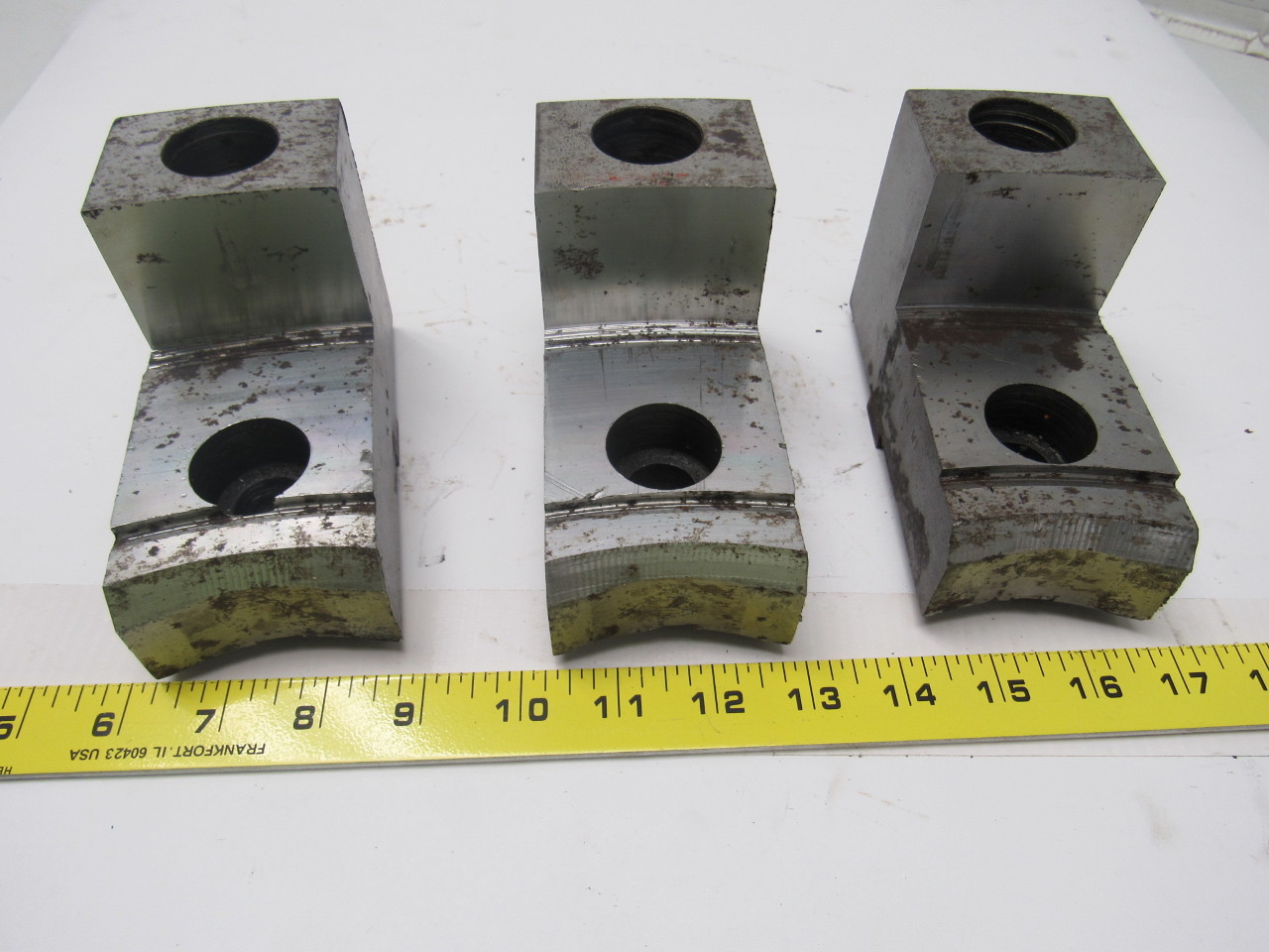 Cushman 05201458 Lathe Chuck Top Jaws Size 2436 Lot Of 3