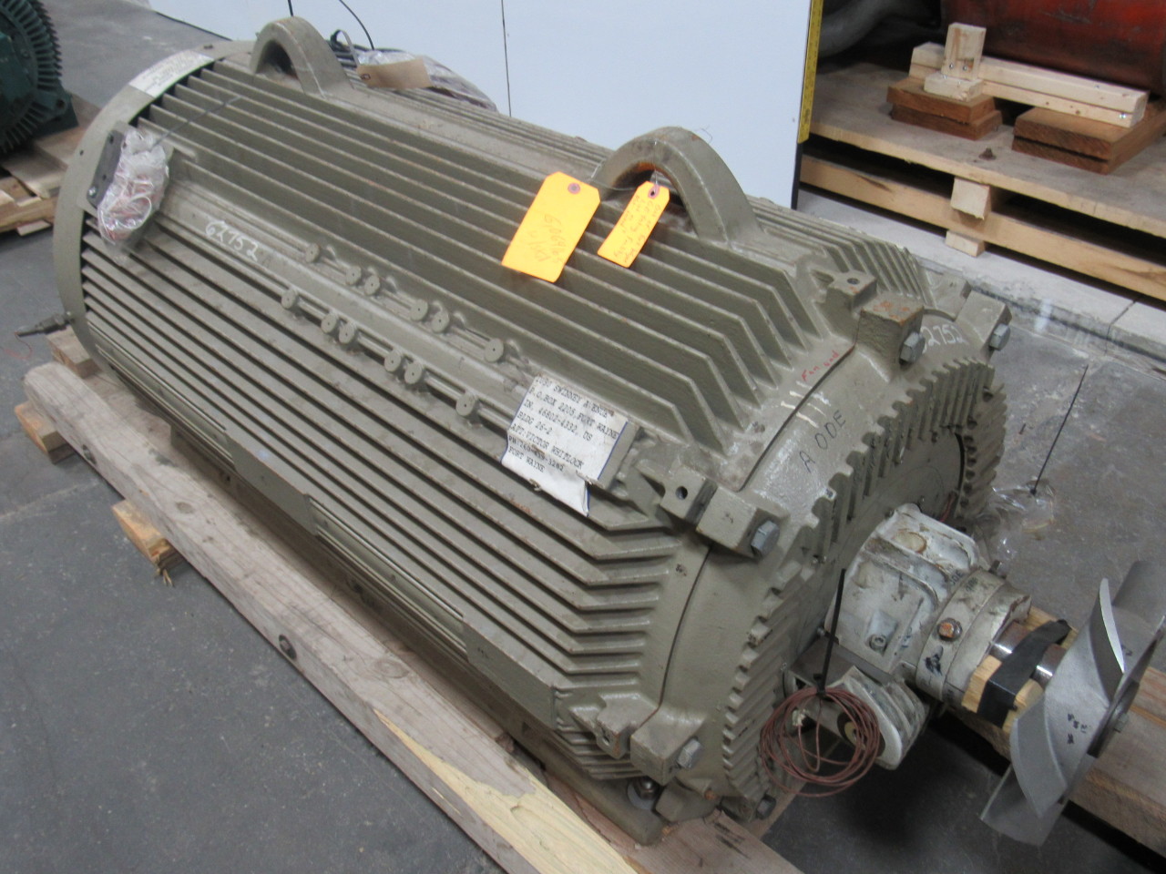 GE INDUSTRIAL 5KAS513SAA120 Large Frame GE Prototype AC Motor eBay