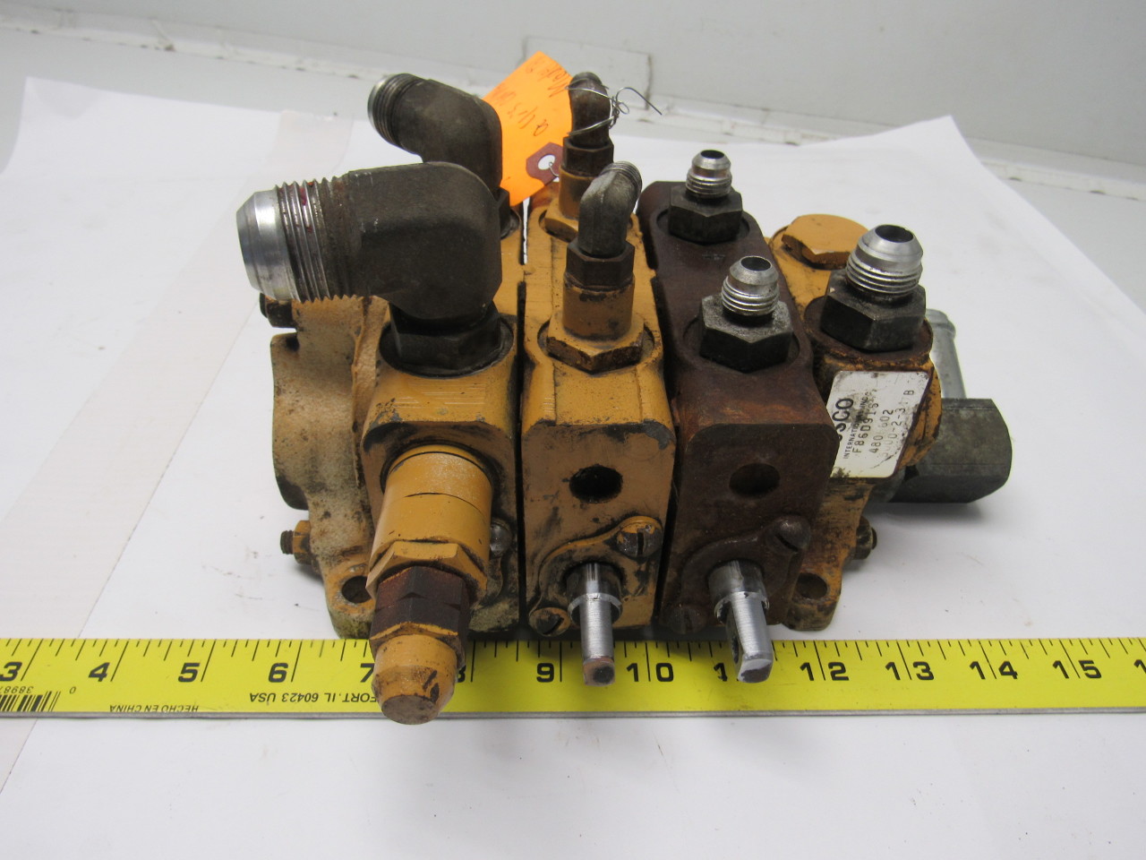 Husco 5005L 3 Spool Lever Action Hydraulic Valve Heavy Equipment See