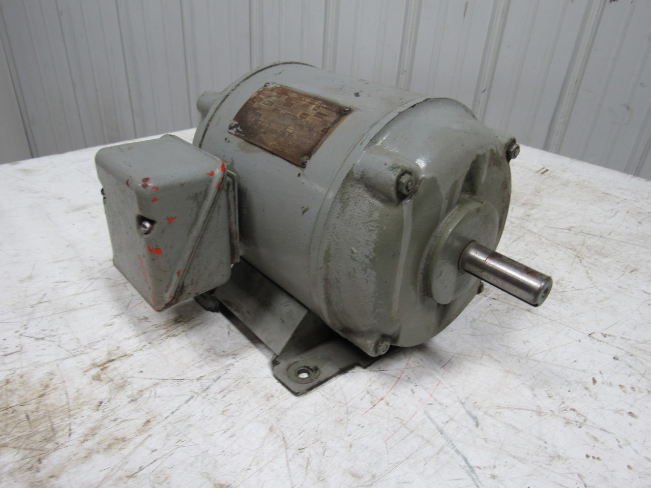 Robbins & Myers Type LB Vintage 440V 3 PH 184 Frame 7/8" Shaft AC 1 HP