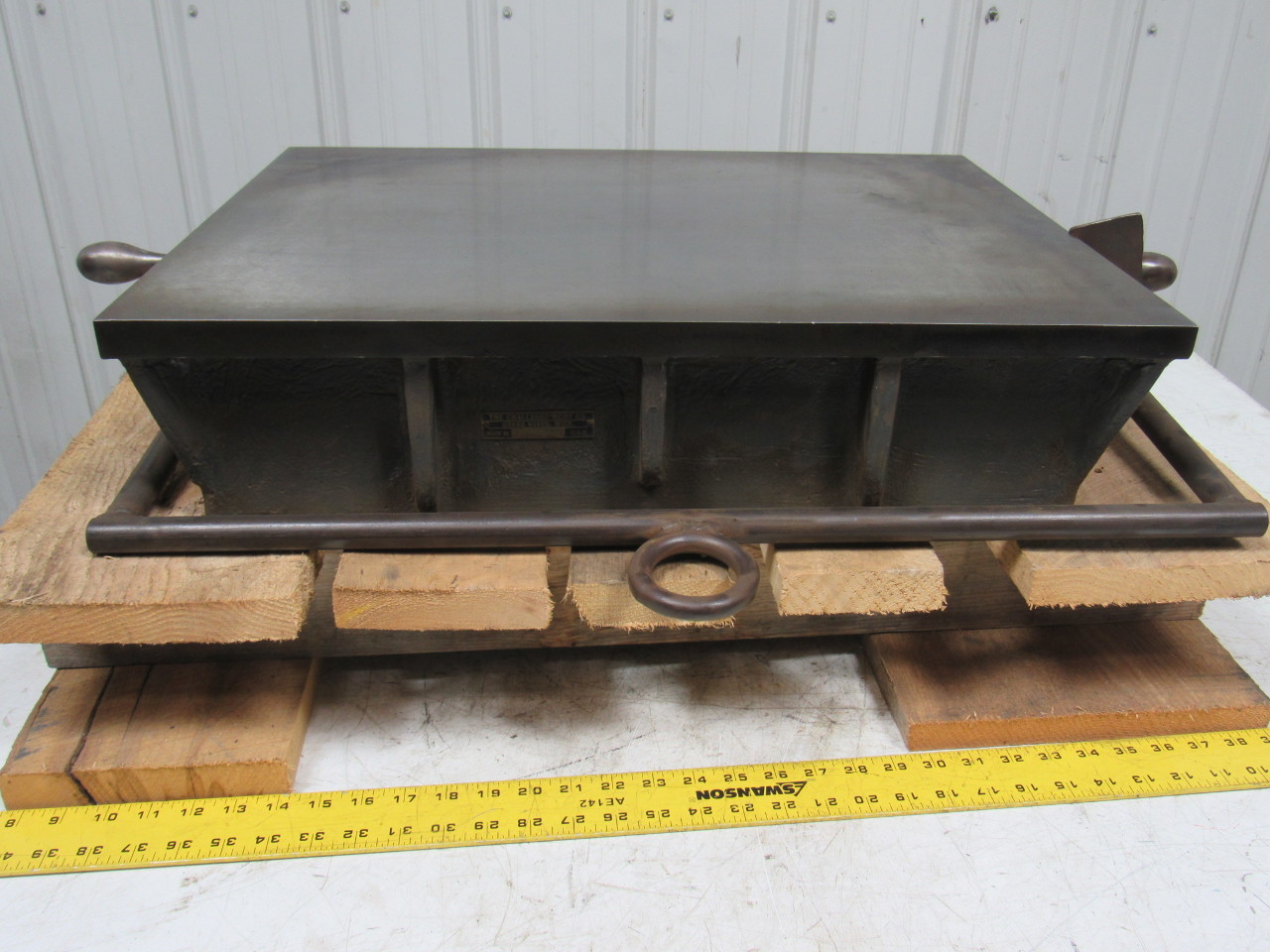 CHALLENGE 18"X24" Vintage Cast Iron Machinist Surface Plate Very Nice! W/ Hanger eBay