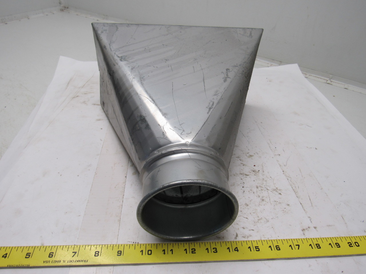 4" Round 6x111/2" Rectangle Dust Collector Air Intake Nozzle