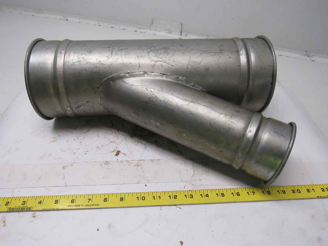 HVAC Duct Y Branch Off Fitting Dust Collector 6"x6"x4" Galvanized eBay