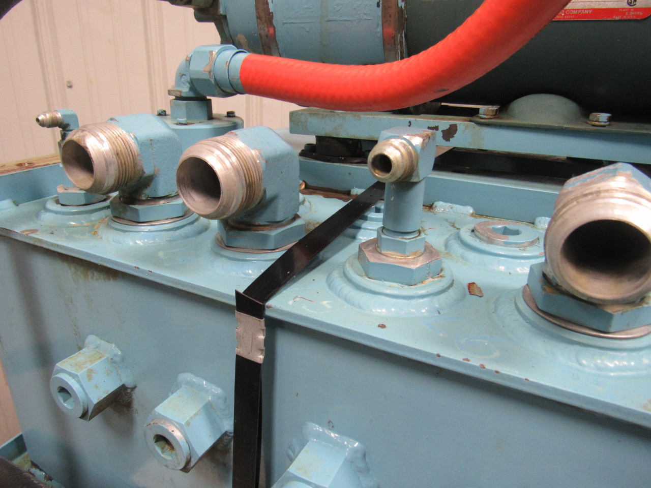 Parker H77AA2A Hydraulic Power Unit 20 Gal. Tank 14.35 GPM 3/4 HP 3 PH