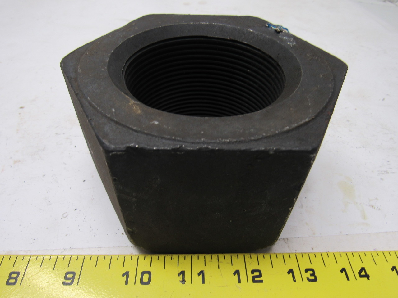 3"8 Hex Nut 2H Heavy Duty 4.5" Across Flats 3" Thick eBay