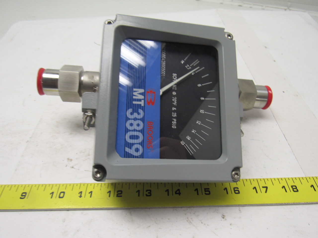 Brooks MT3809 Inline Variable Area Analog Flow Meter eBay