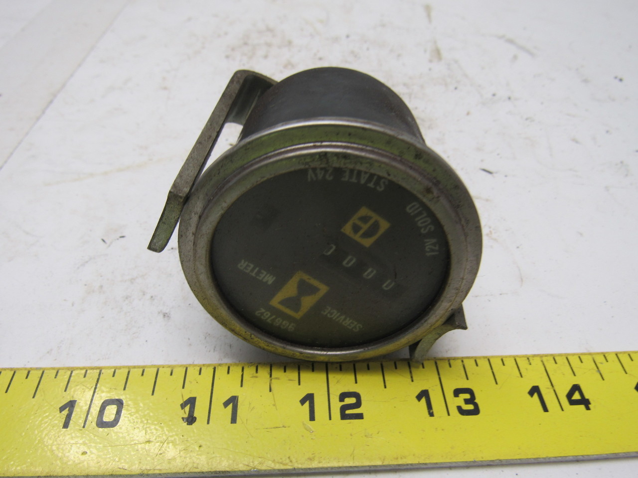 Caterpillar 9G6762 Stewart Warner Hour Meter Gauge 12 & 24VDC 2" OD eBay