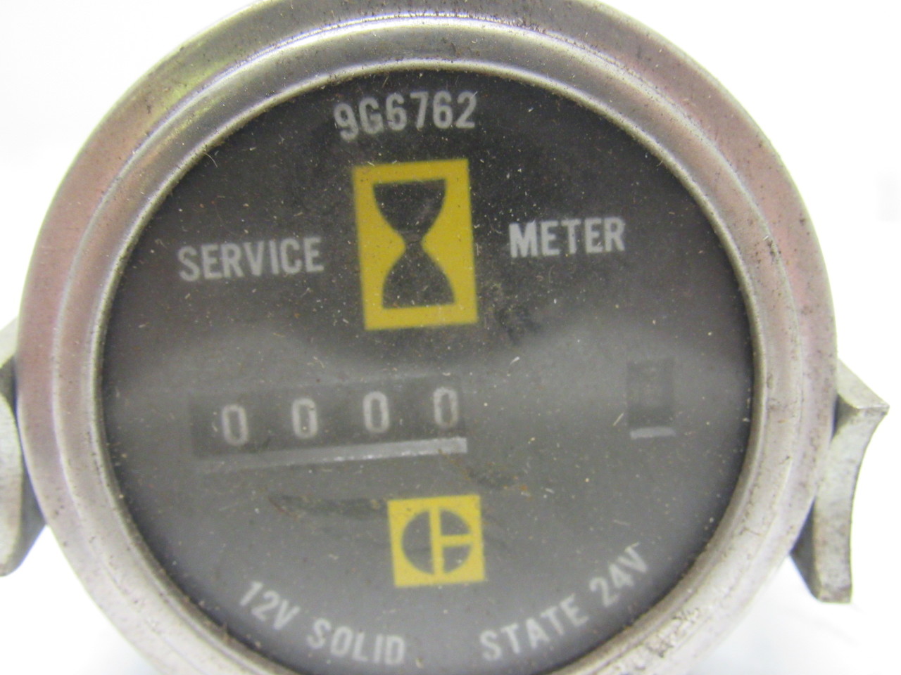 Caterpillar 9G6762 Stewart Warner Hour Meter Gauge 12 & 24VDC 2" OD eBay