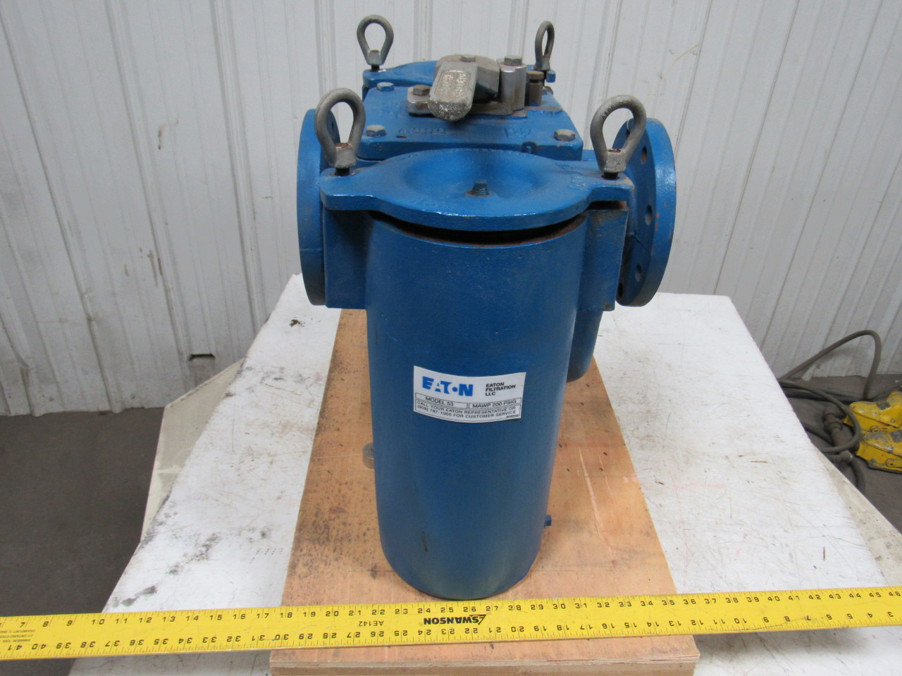 Eaton Model 53 Duplex Basket Strainer Iron 4" W/(1) Basket MAWP 200 PSIG eBay