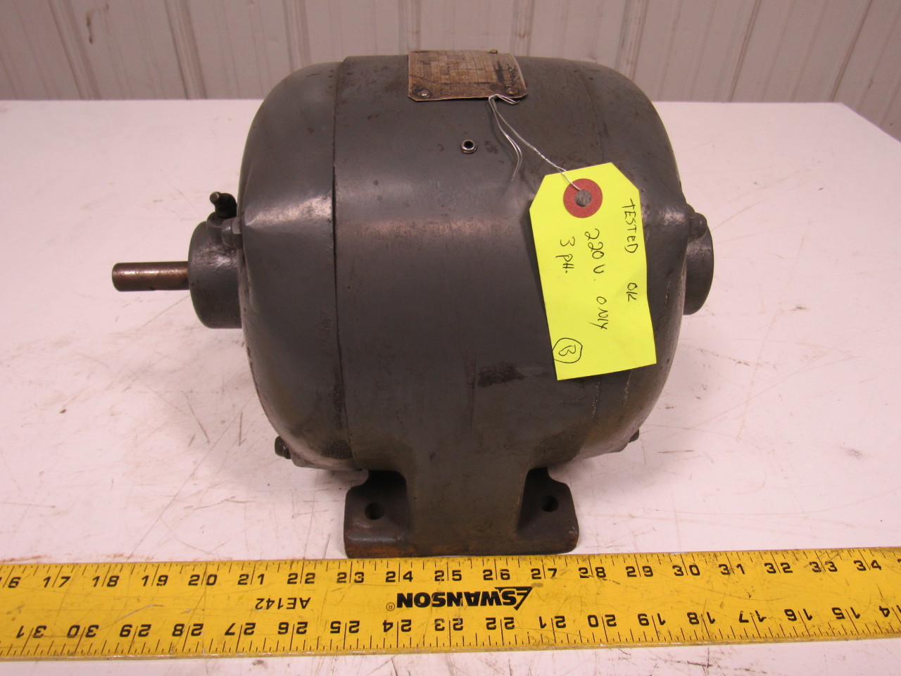 Master 152504 1/4HP Vintage Electric Motor 3PH 220V 1140RPM 7415 Frame eBay