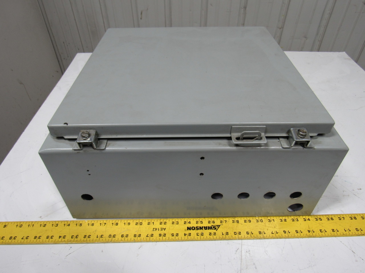 Hoffman A202008LP 20x20x8 Hinged Door Wall Mount Enclosure W/Back Plate