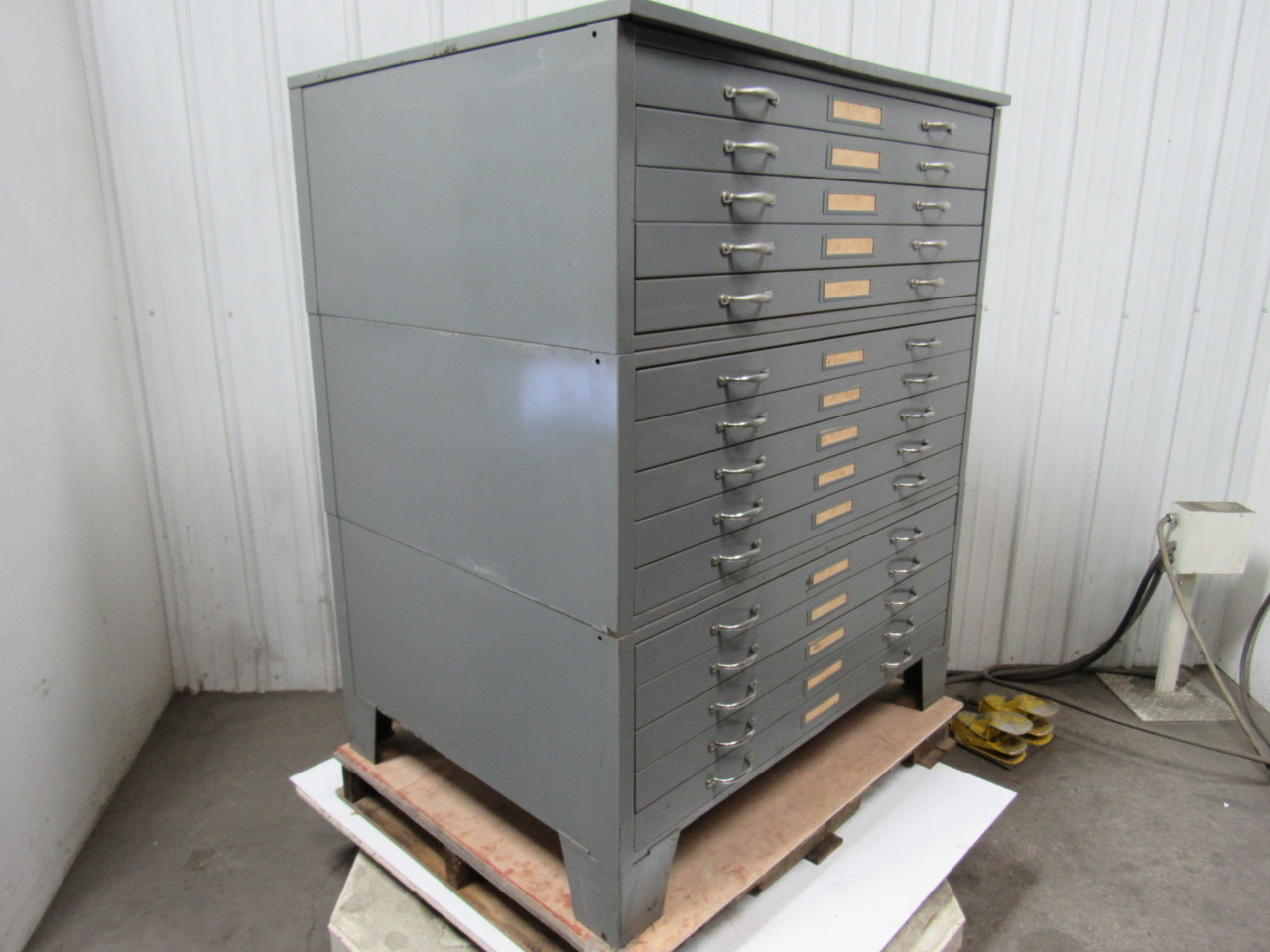 Hamilton Industrial Filing Blueprint Map Tool Storage Vintage 15 Drawer eBay