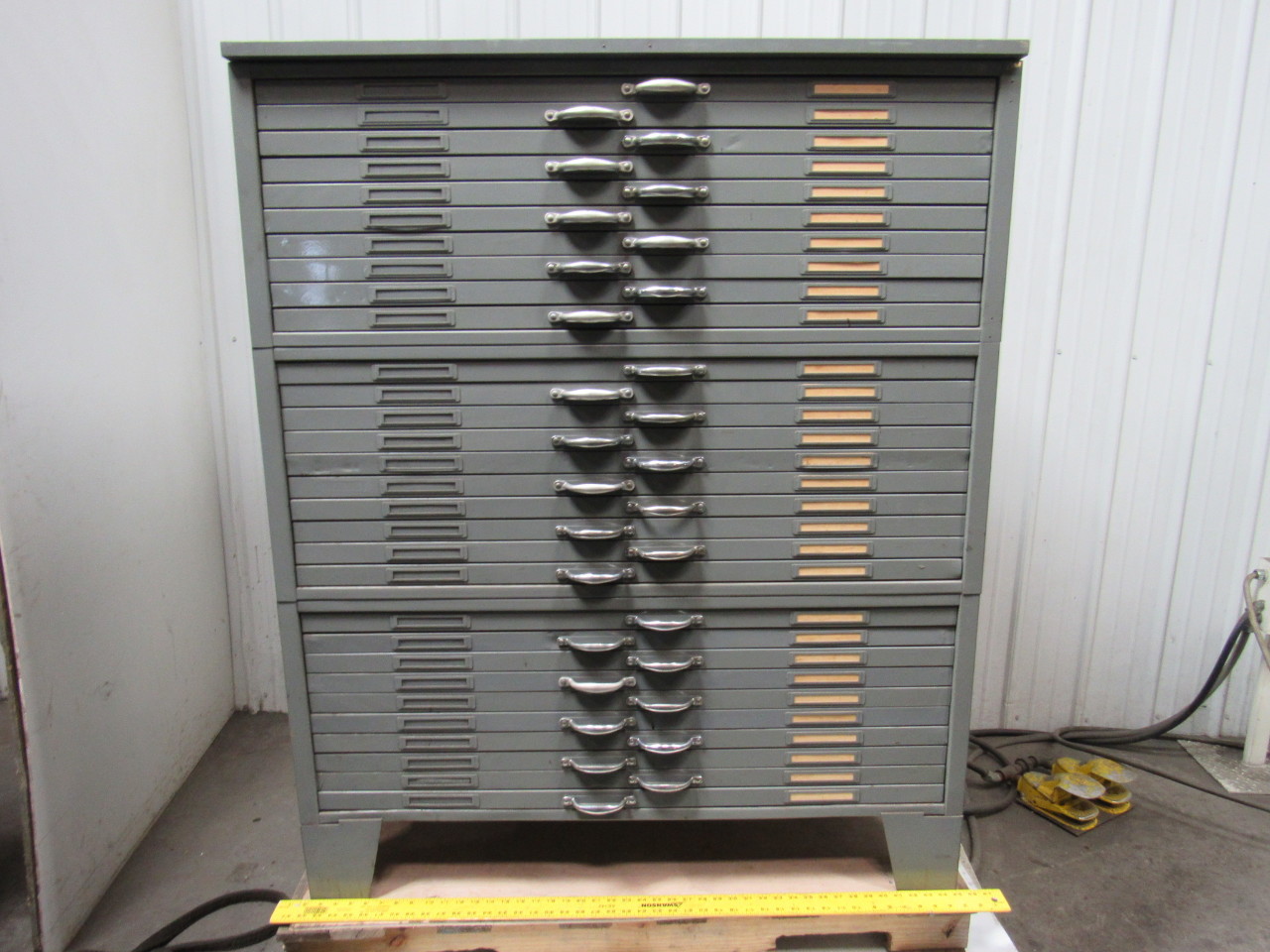 Hamilton Flat File Blueprint Plans Map Art Architect Filing 30