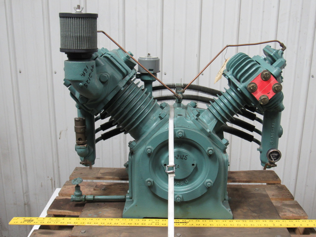 Gardner Denver ADS1011 Reciprocating 2 Stage Air compressor Pump 870