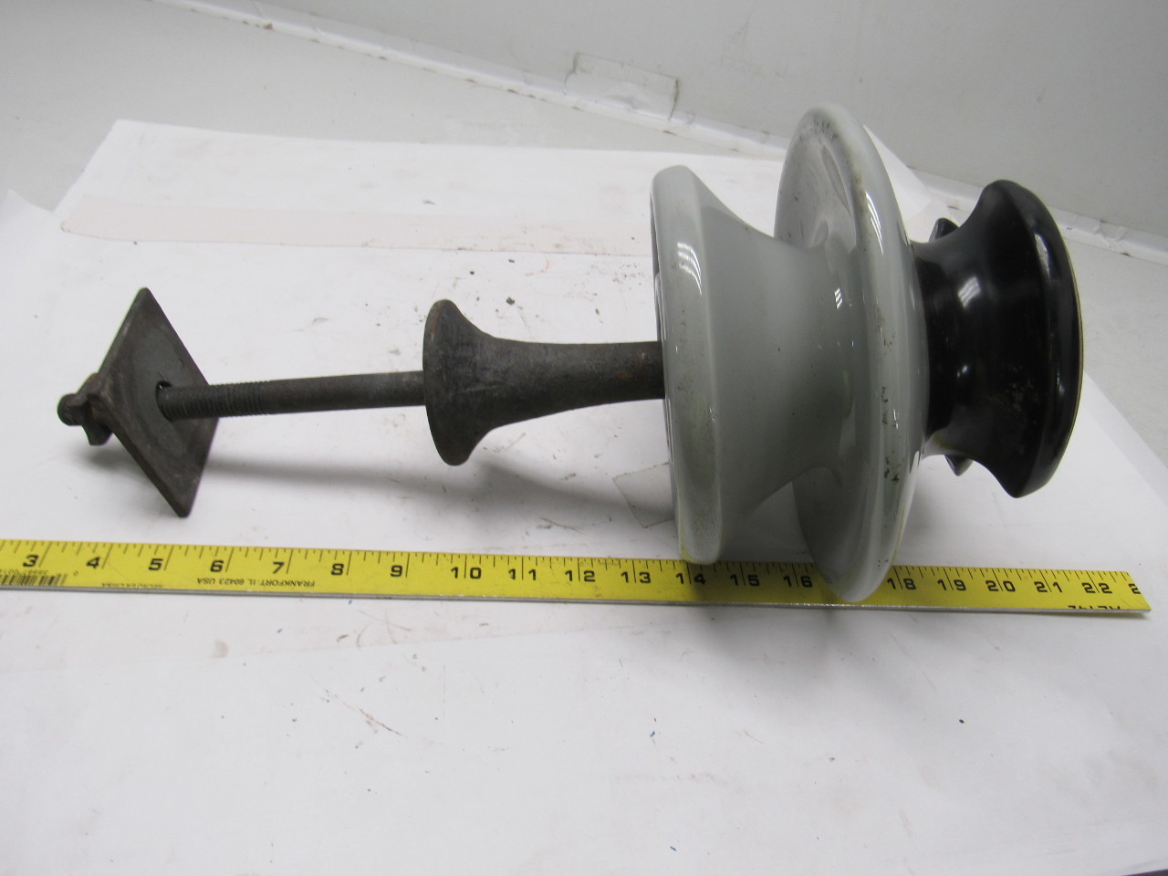 Pinco Antique Vintage 9" Ceramic Electric Pole Insulator Power Station