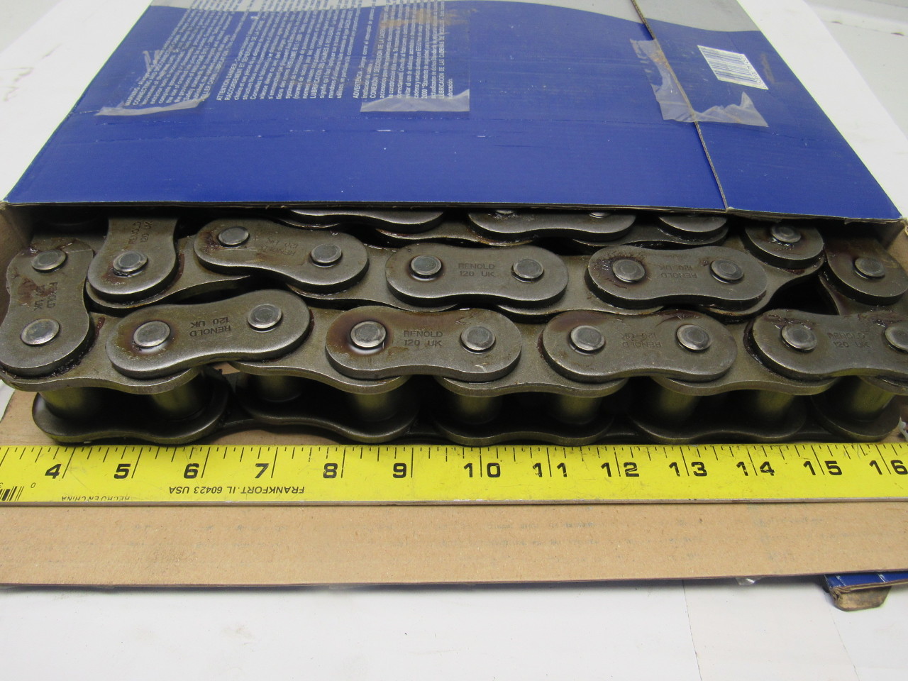 Renold 120RB 1201 Riveted Roller Chain 10ft 11/2" Pitch