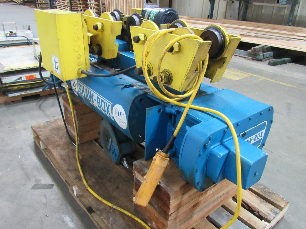 SHAW BOX 7210025S1327012 10 TON Motor Driven Trolley Hoist Crane 25