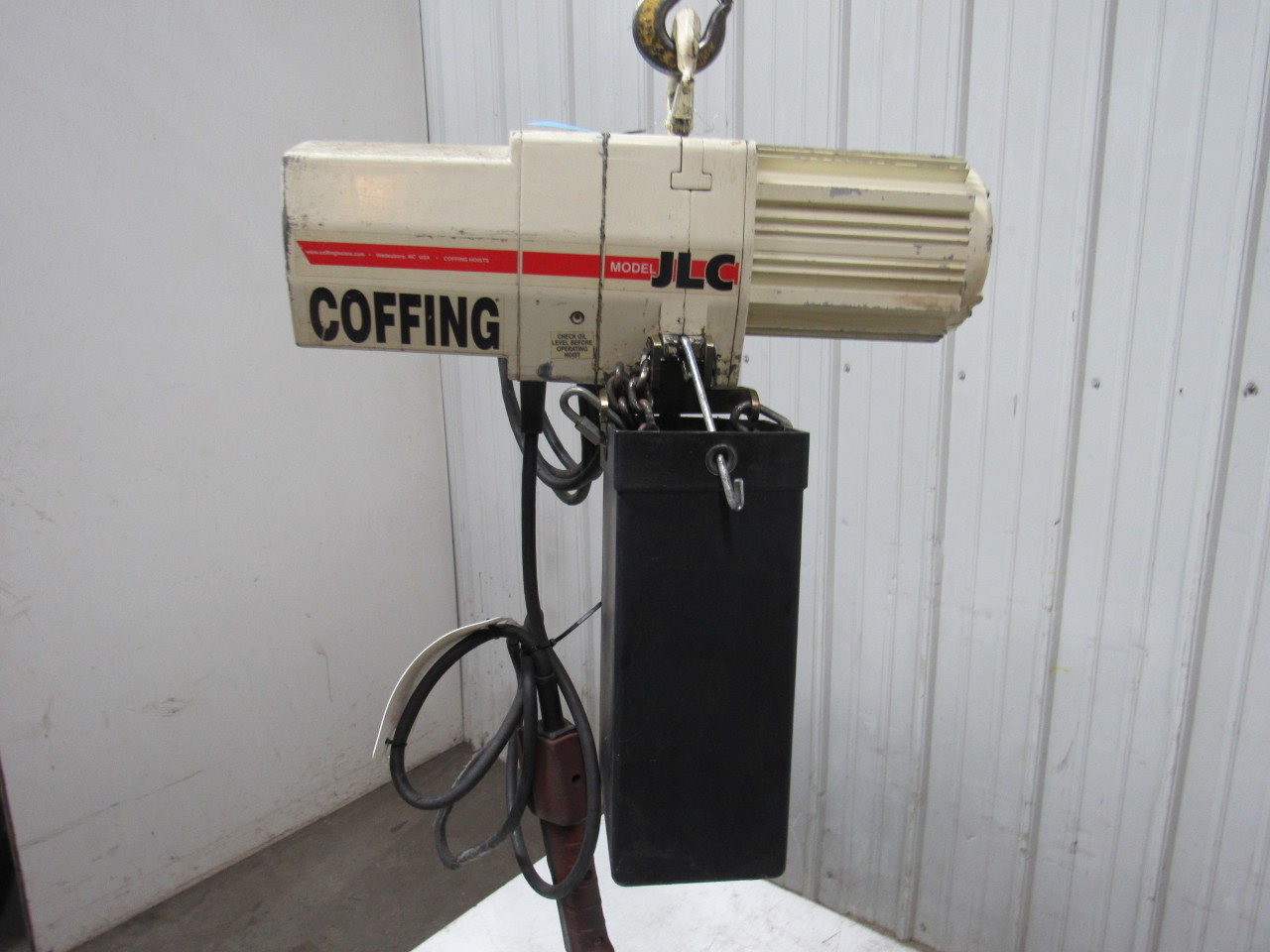 Coffing JLC4008412 2 Ton Electric Chain Hoist 460V 3Ph 60Hz 2 Speed