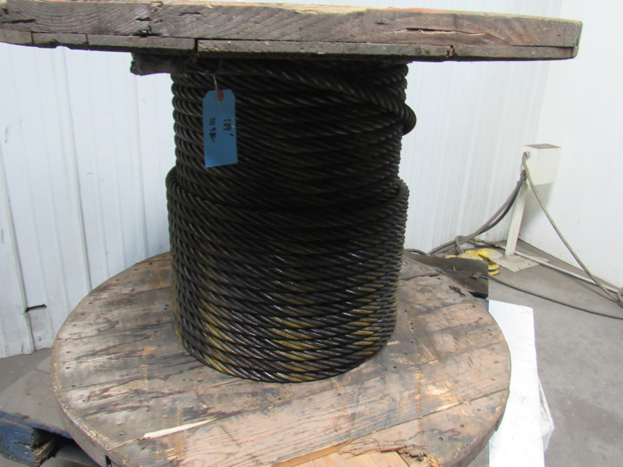 WIRECO 1" 6X37 IWRC Wire Rope Hoist Cable Plain 189' On Orig. Spool eBay