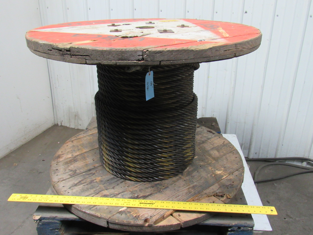 WIRECO 1" 6X37 IWRC Wire Rope Hoist Cable Plain 189' On Orig. Spool eBay