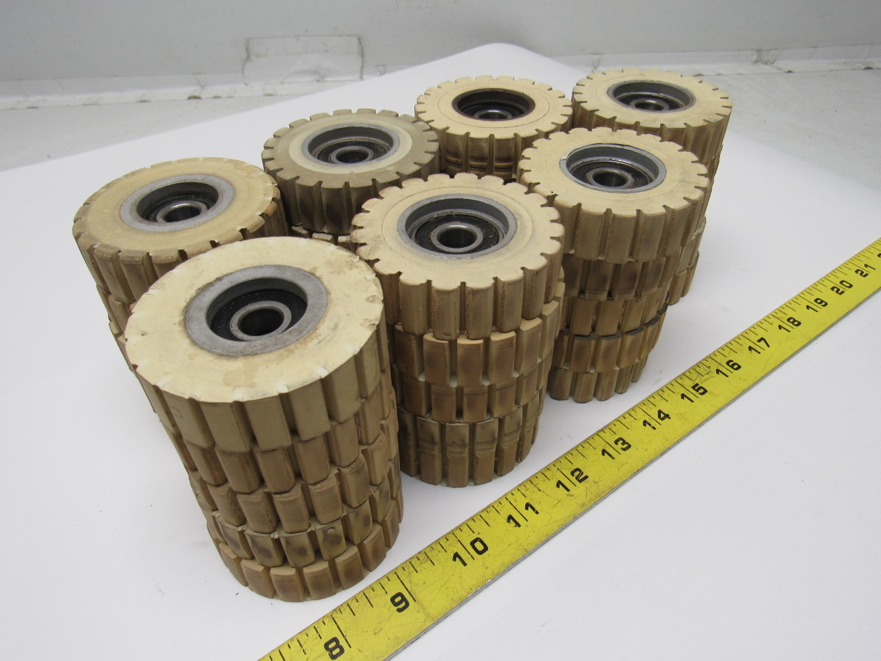 Rubber Tire Hold Down Idler Roller 12 MM Bearing 2.750" OD.750" Wide