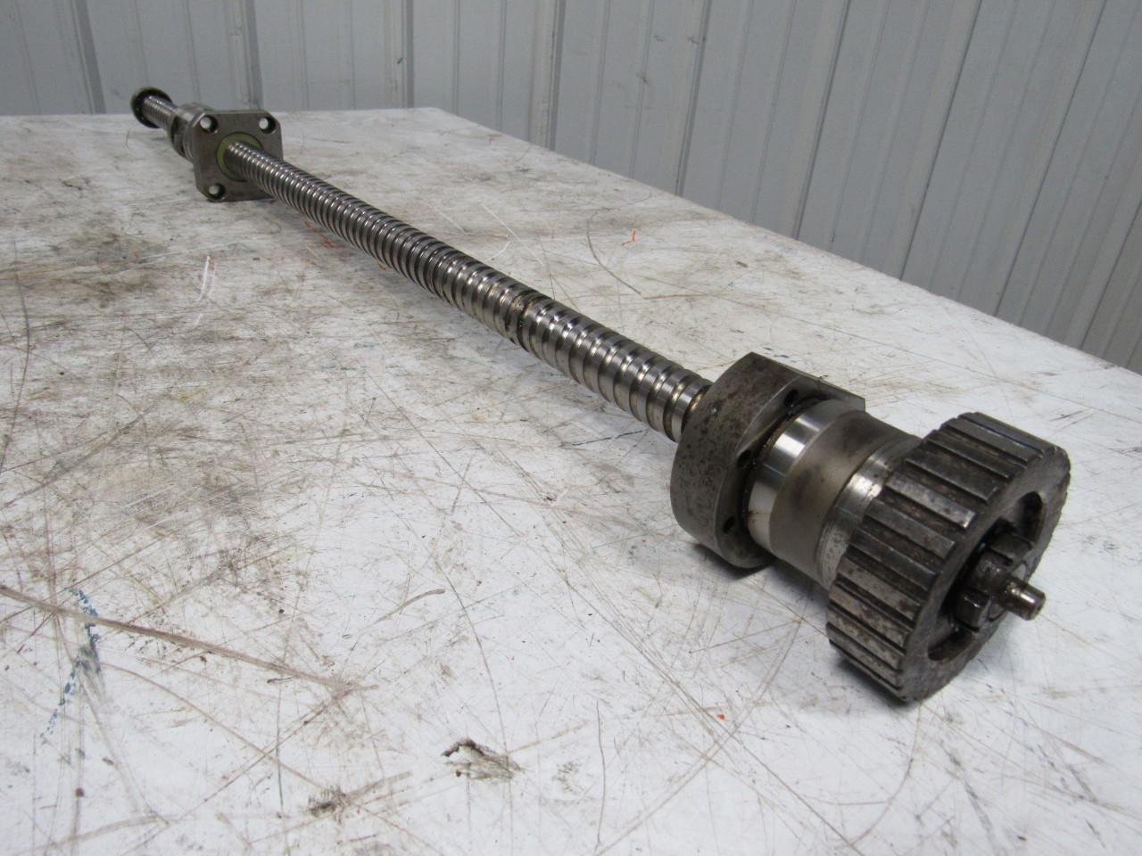 Mazak QT10NU Z Axis Ball Screw W/Nut & Blocks 38" OAL