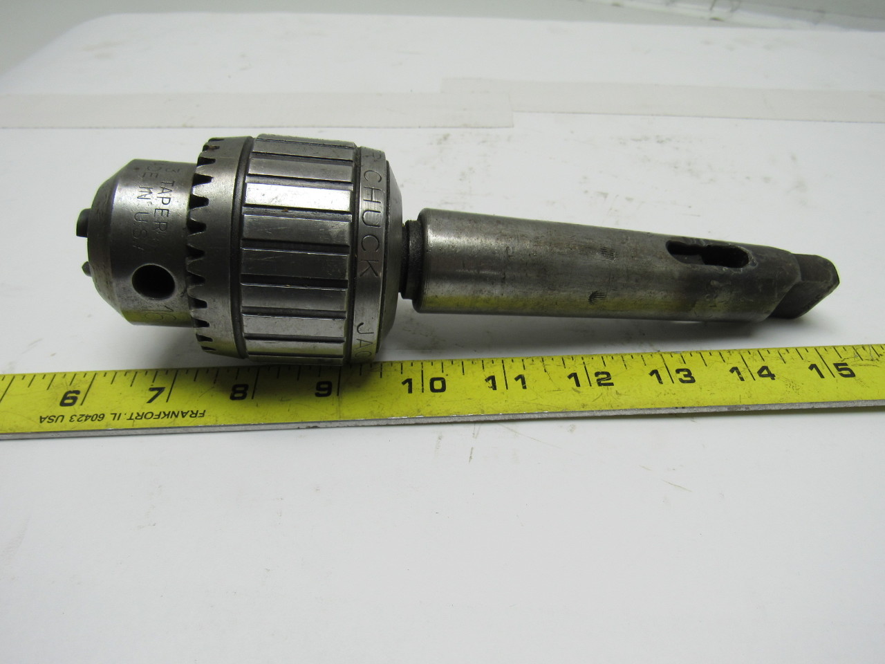 Jacobs 16N Super Chuck 5/8" W/No. 4 Morse Taper Shank Ball Bearing
