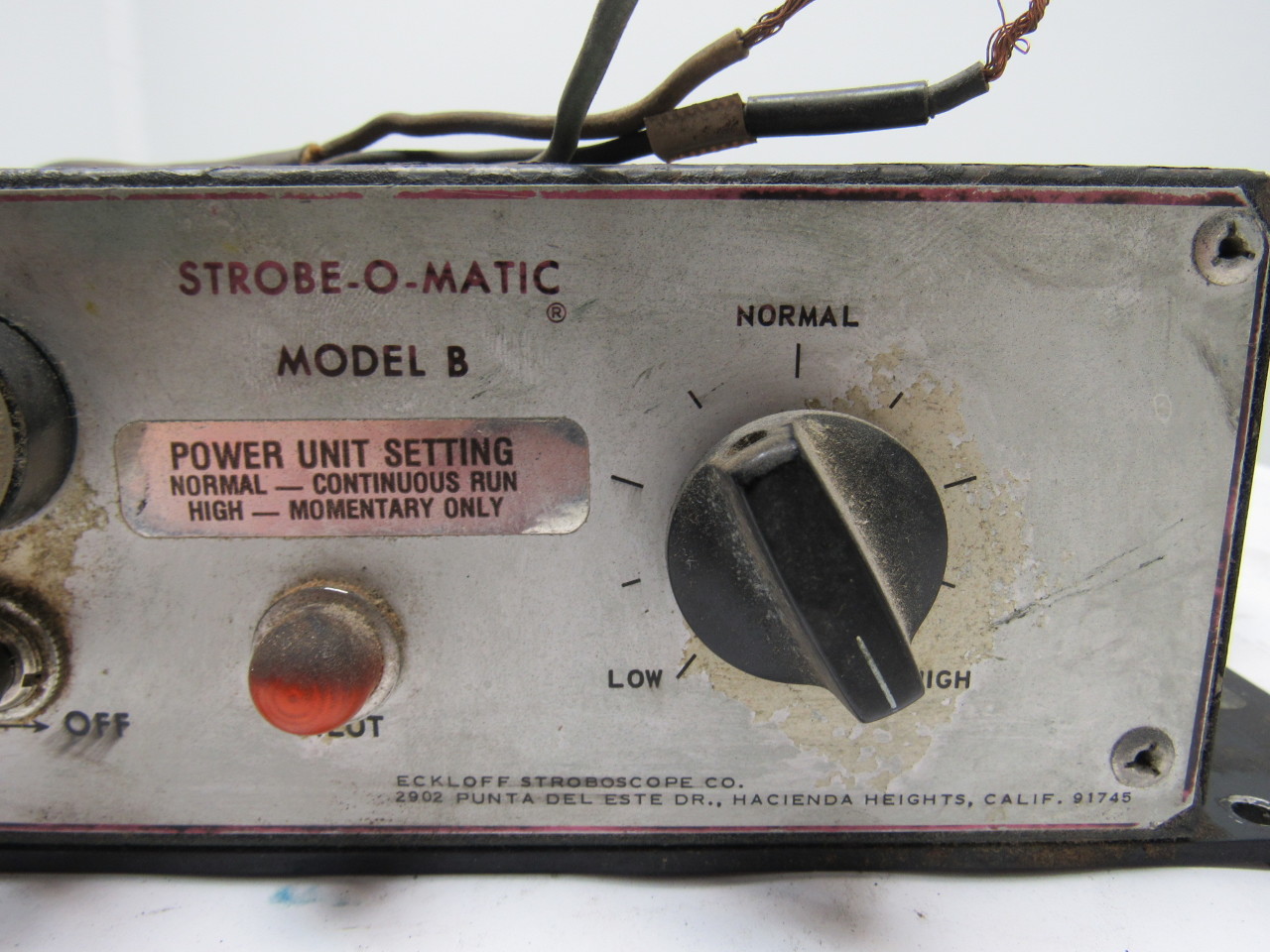 StrobeoMatic Model B  Printing Press Inspection Strobe Light Power Supply eBay