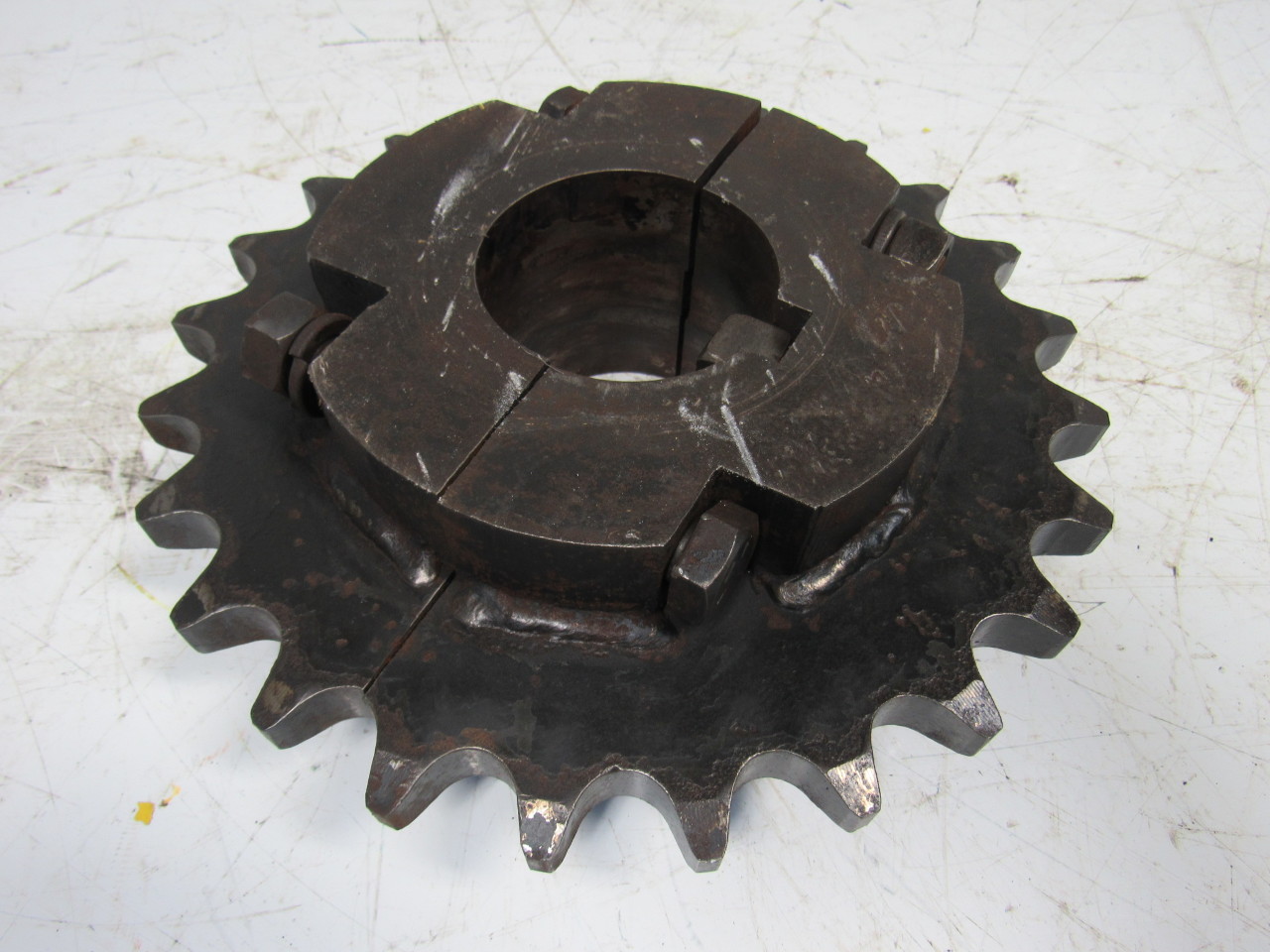24 Tooth 120 Split Roller Chain Sprocket 31/2" Keyed Bore eBay