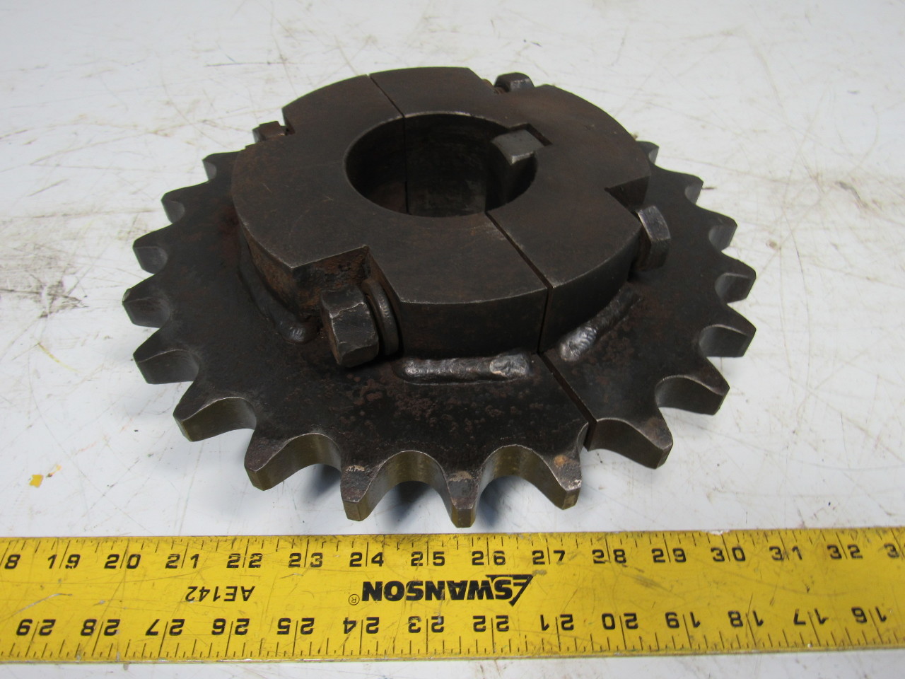 24 Tooth 120 Split Roller Chain Sprocket 31/2" Keyed Bore eBay