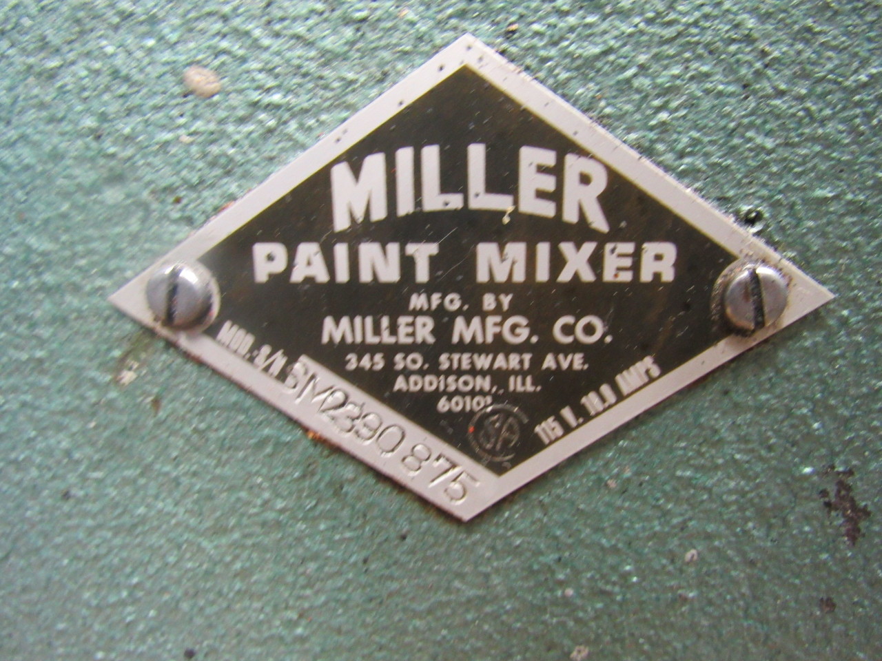 MILLER MFG 1 & 5 GALLON Paint Shaker Mixer 115/208230V 1PH W/Timer