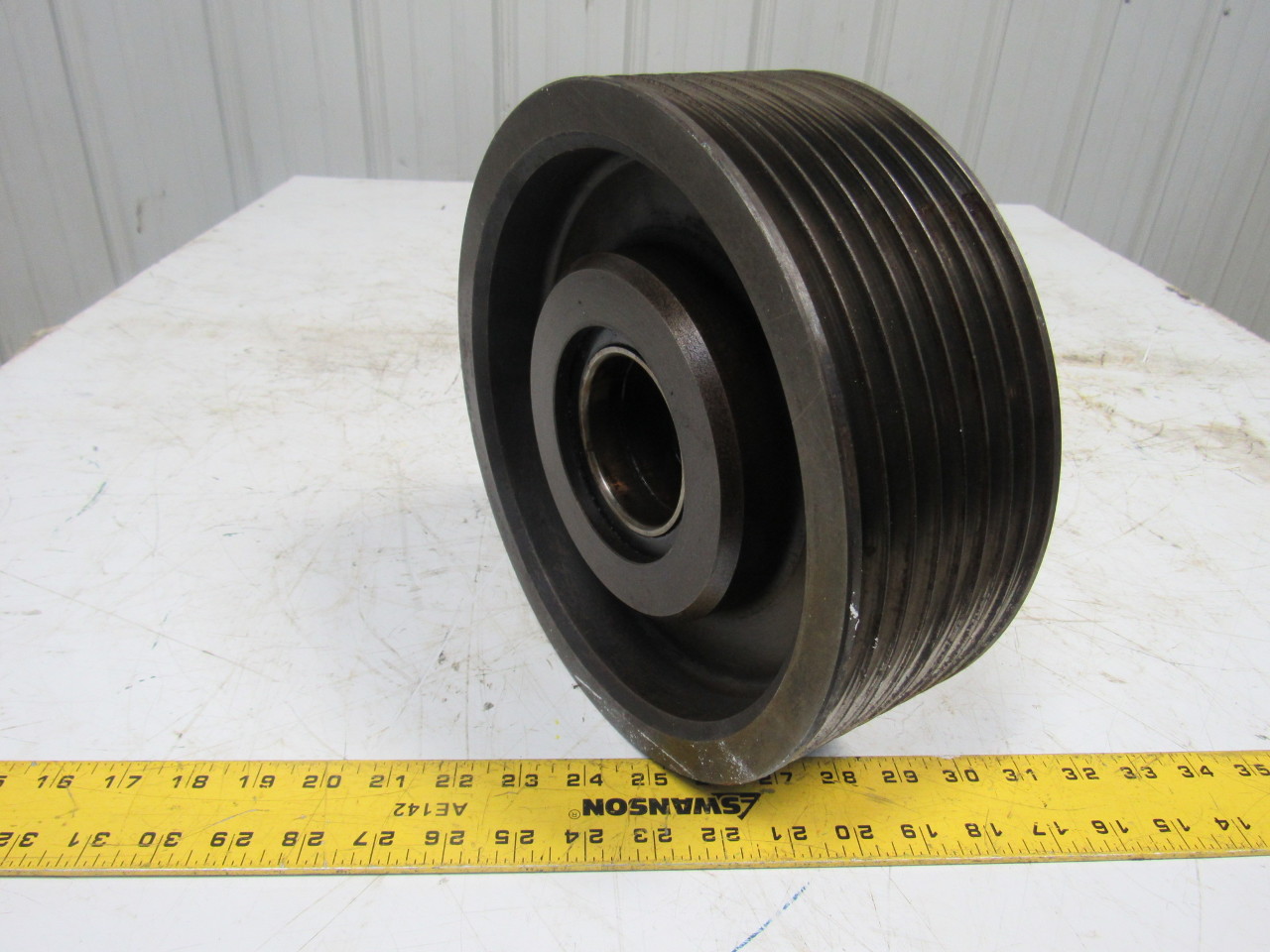 10" OD 8 Groove Pulley Sheave W/6 Spline Bushing & Idler Bearing eBay