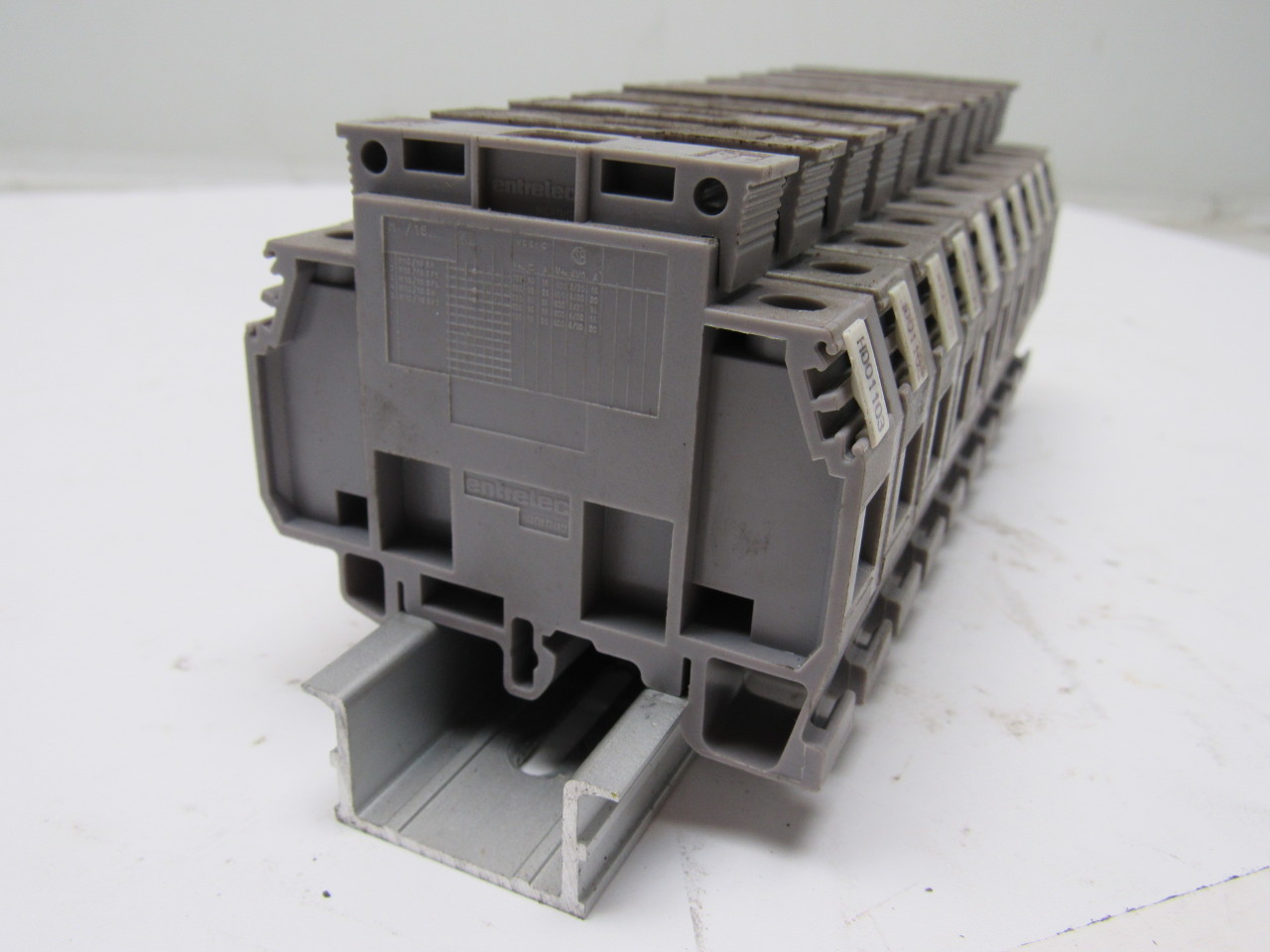 Entrelec 011537805 M10/16 Fuse Holder Terminal Block Din Rail Mount Lot