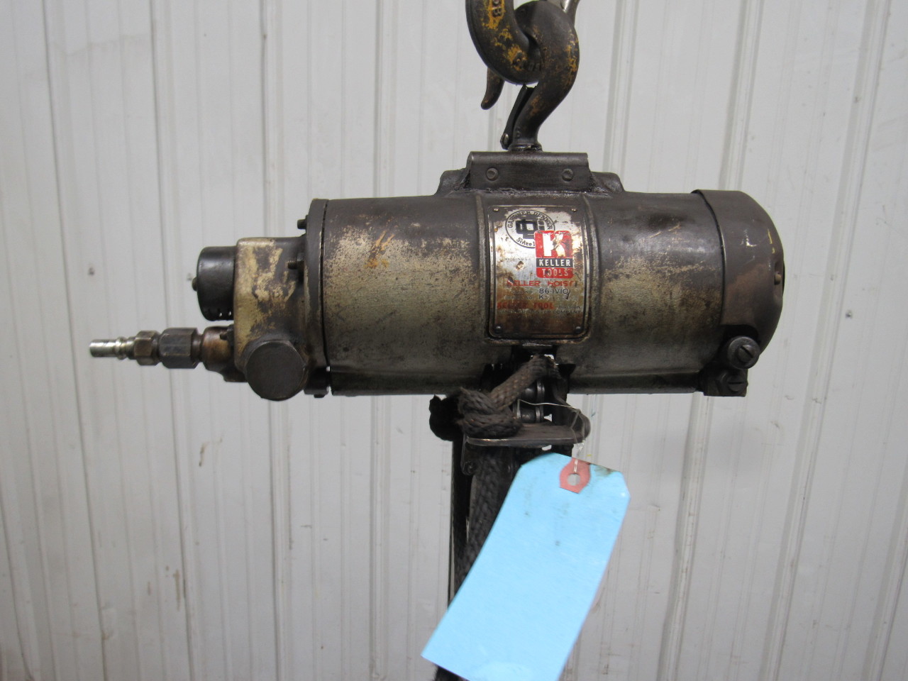 Gardner Denver 86IVIO 1/2 Ton Air Pneumatic Chain Hoist 17' 10" Lift