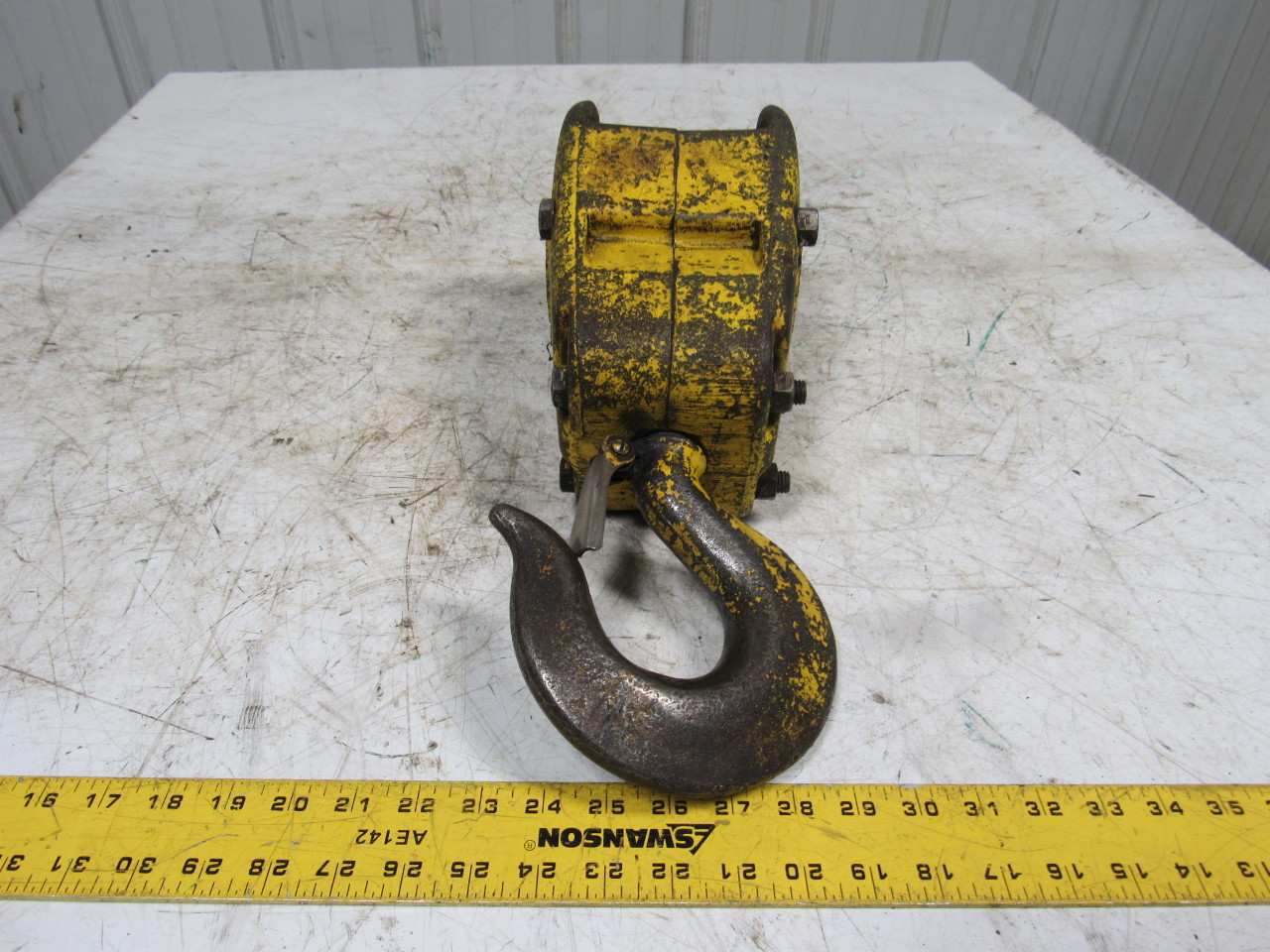 3Sheave Crane Swivel Hook Rope Block 5 Ton 10000Lb 1/2" Cable Wire eBay